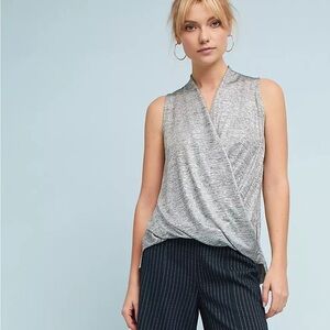 [Anthropolgie] Akemi + Kin Metallic Gold Shimmer Maurice Wrap Top